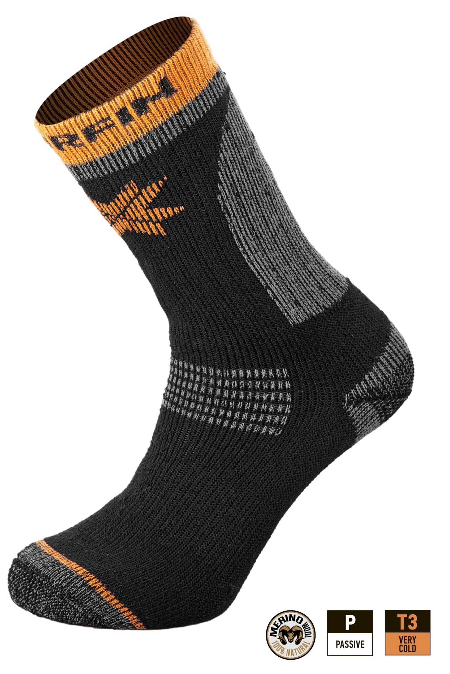 Шкарпетки Norfin T3P NORDIC MERINO WARM CREW (35% вовна, 35% акрил, 25% Ny, 5% эласт.) р.L(42-44)