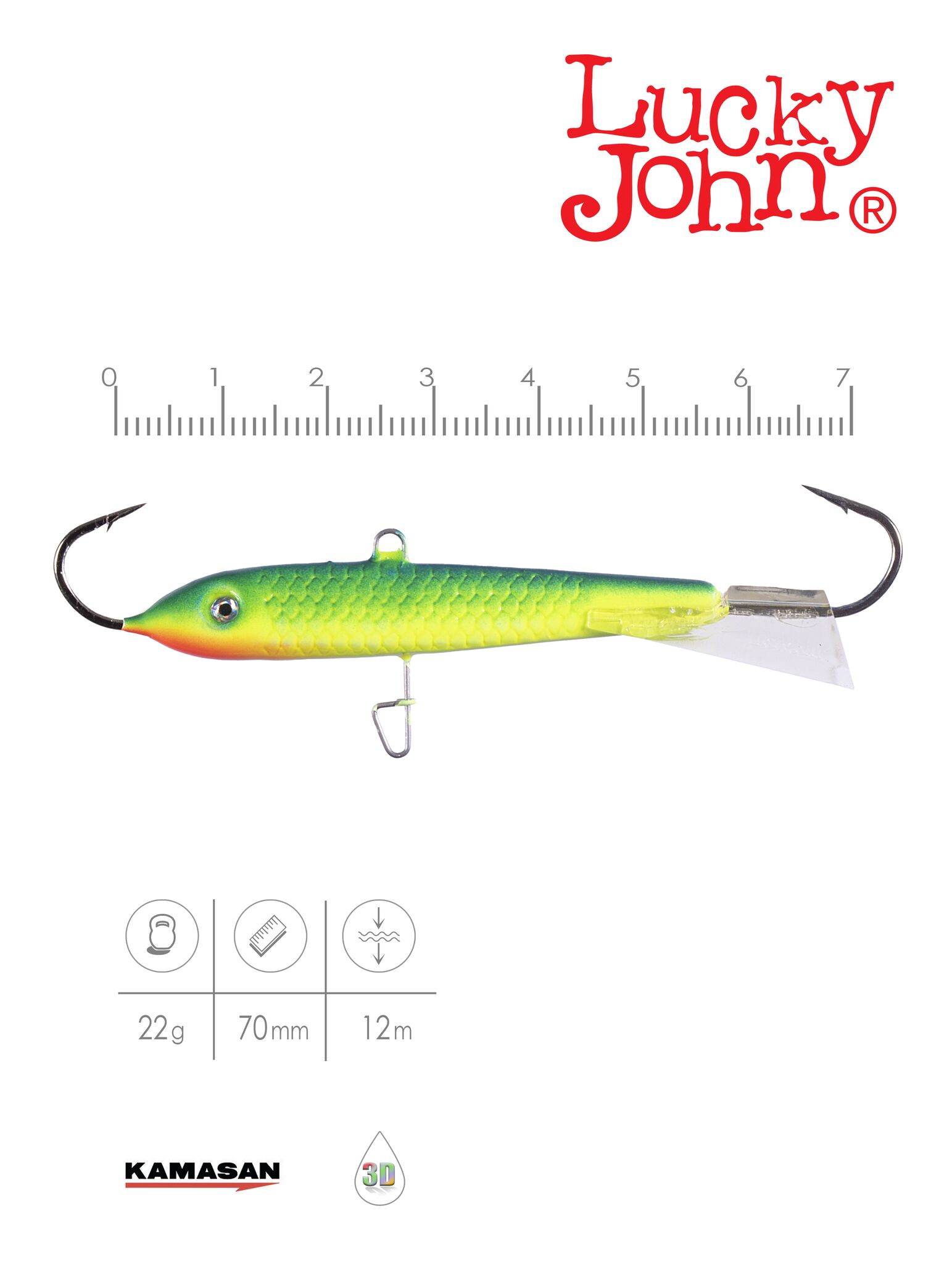 Балансир Lucky John CLASSIC 7 70мм/29, фото 2