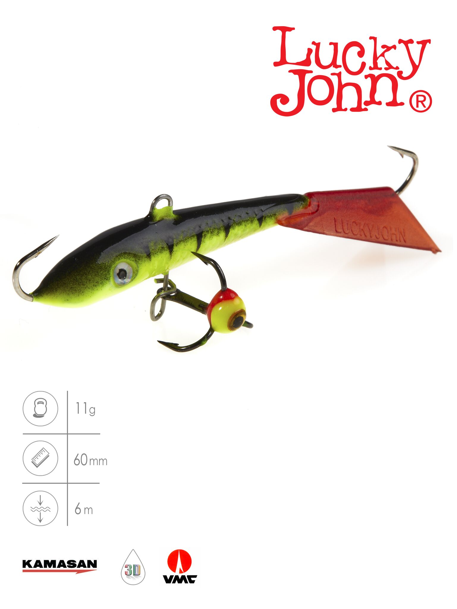 Балансир Lucky John FIN 4 з тр. 60мм/31RT блістер