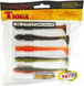 Силікон Tioga Lucky John Pro Series 4,5in / 114мм / 5шт /колір MIX2 (140185-MIX2) 140185-MIX2 фото