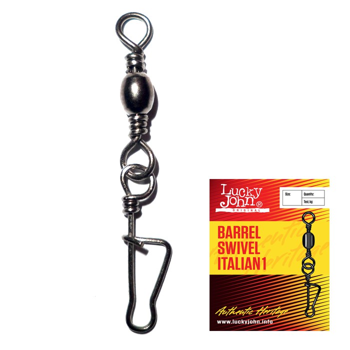 Застібка+вертлюг LJ BARREL SWIVEL ITALIAN