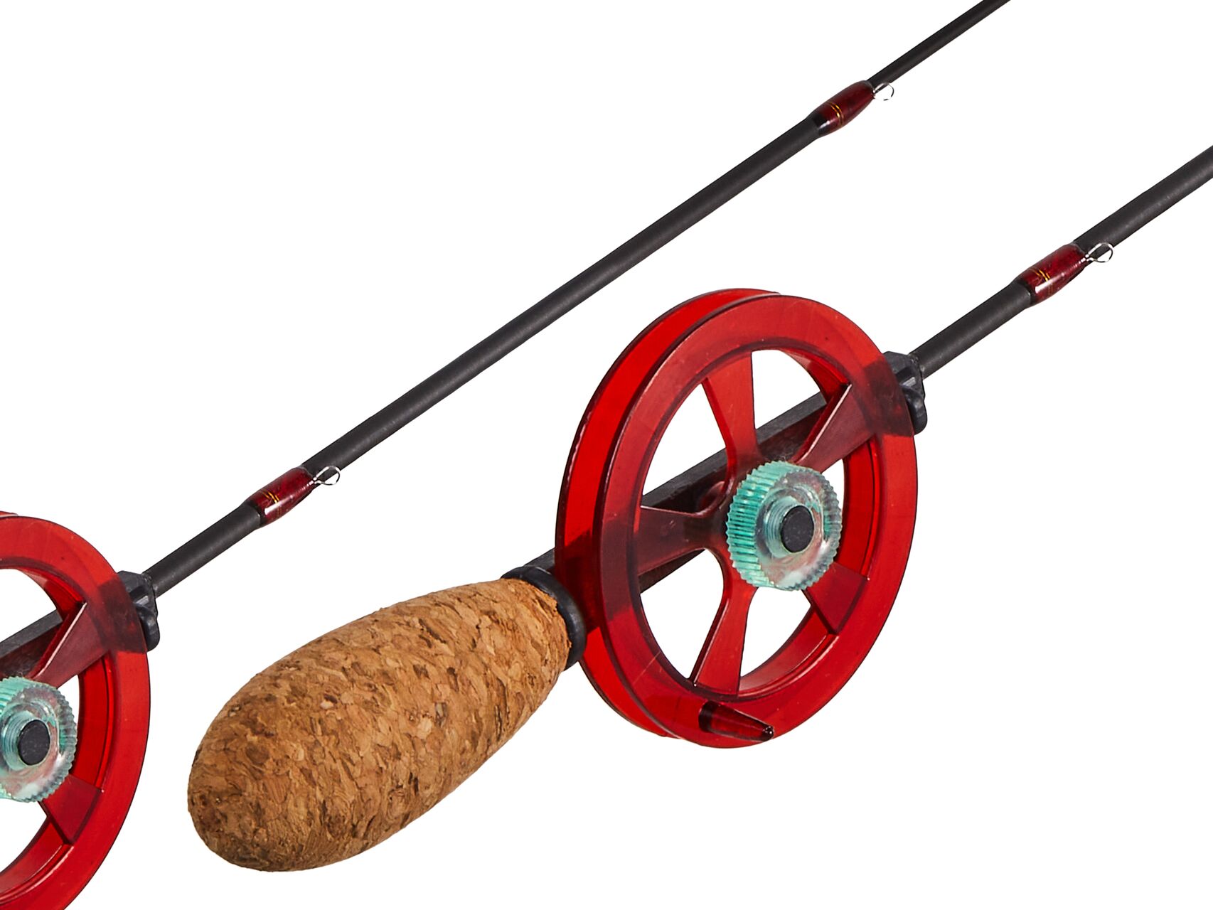Вудка зимова телескоп Lucky John C-Tech JIG LIGHT 3 (3 секції, графіт) 55см, фото 2