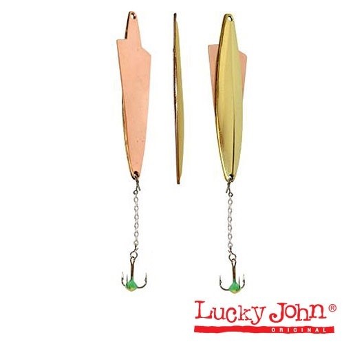 Блесна вертикал. зим. Lucky John WING с цеп. и тр. 05.5г GS блистер